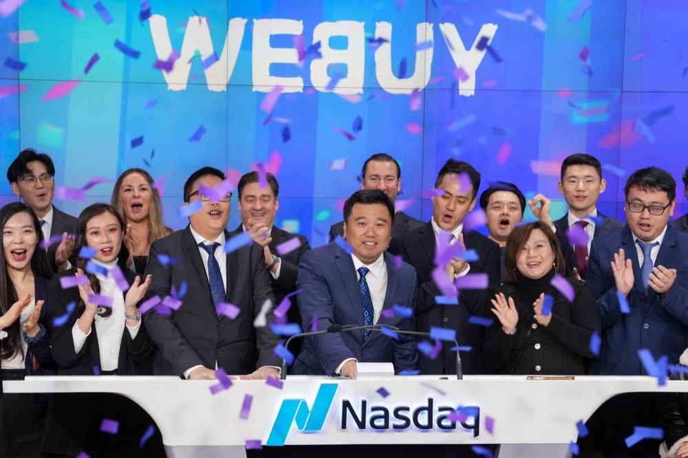 Webuy Global at the Nasdaq listing ceremony